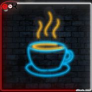 تابلو نئون طرح فنجان قهوه شماره 2