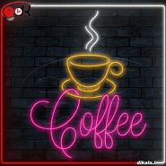 تابلو نئون طرح فنجان قهوه شماره 13