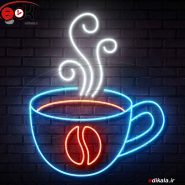 تابلو نئون طرح فنجان قهوه شماره 36