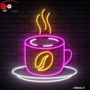 تابلو نئون طرح فنجان قهوه شماره 38