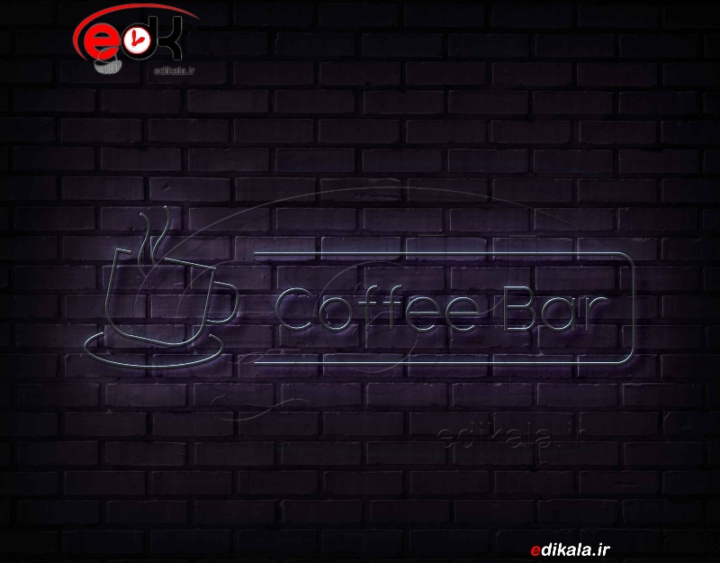 تابلو نئون طرح فنجان قهوه شماره 39